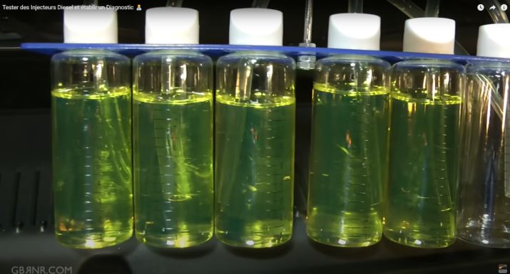 test injecteur burette